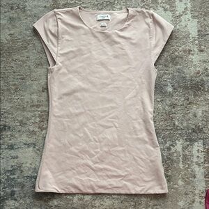 Aritzia Contour Blush Pink Cap Sleeve Tee